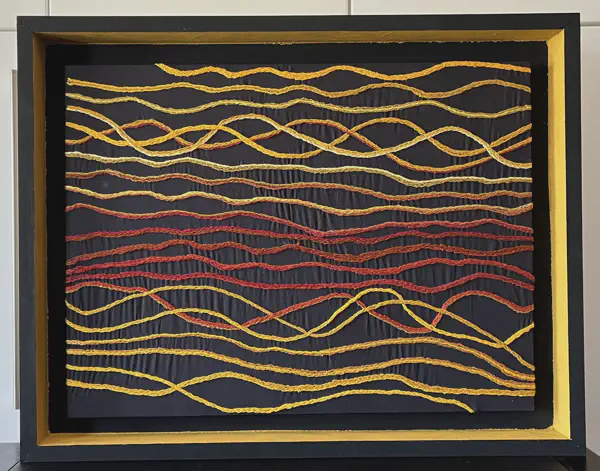 Red and Gold Waves